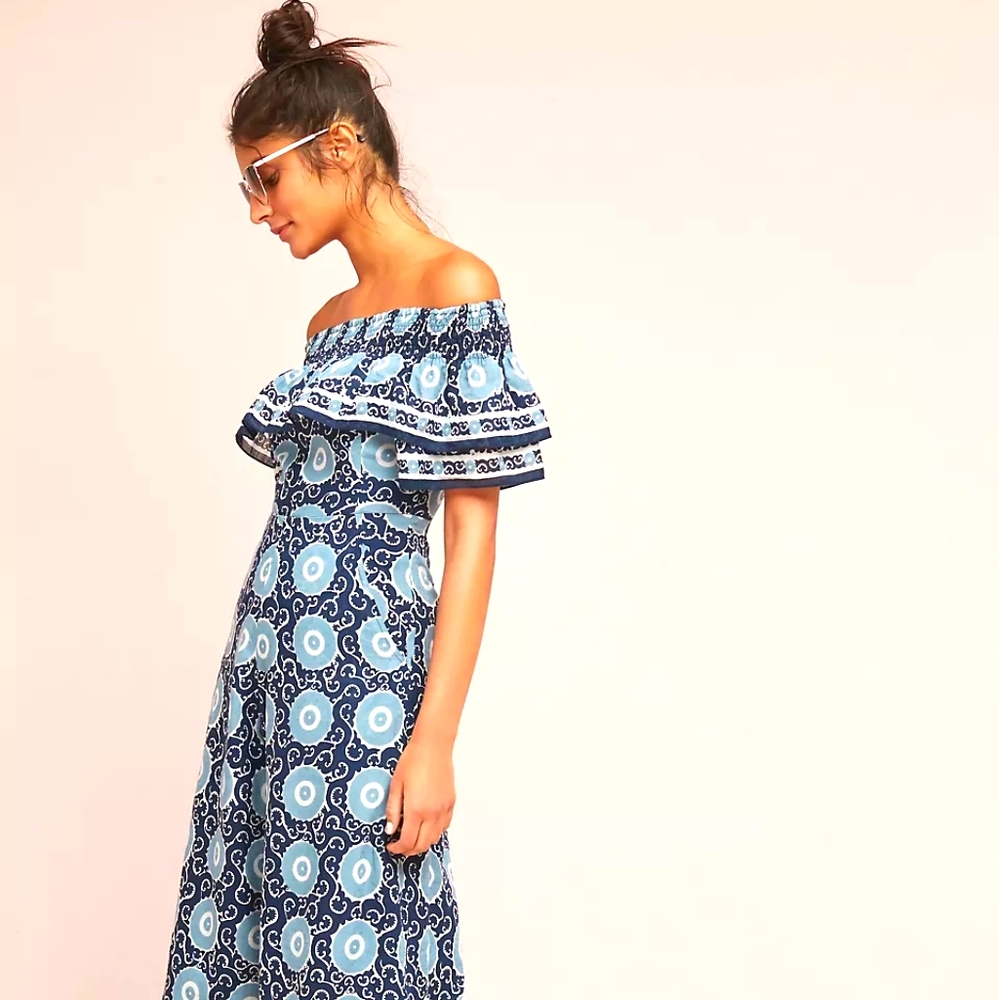 Suzani off the shoulder romper